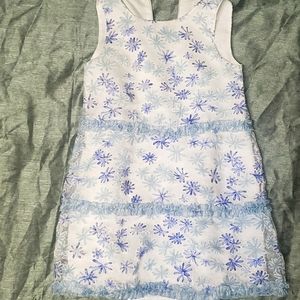 Jeudi Apres-Midi Paris blue and white  girl dress